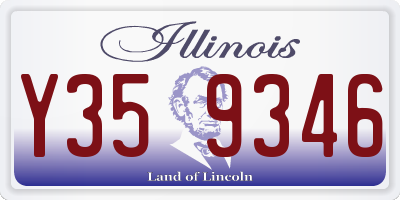 IL license plate Y359346