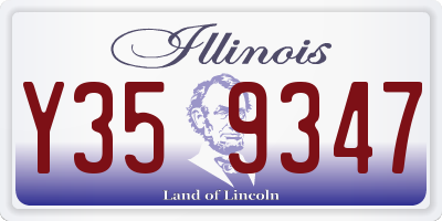 IL license plate Y359347