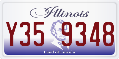 IL license plate Y359348