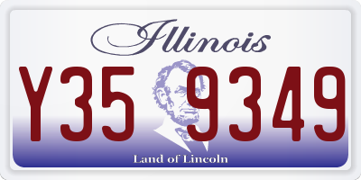 IL license plate Y359349