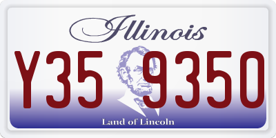 IL license plate Y359350