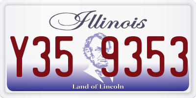 IL license plate Y359353