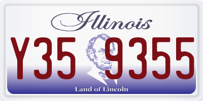 IL license plate Y359355