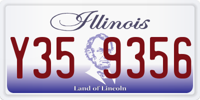 IL license plate Y359356