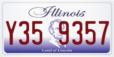 IL license plate Y359357