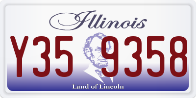 IL license plate Y359358