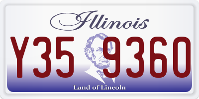IL license plate Y359360