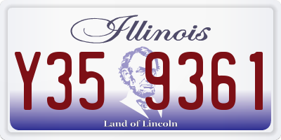 IL license plate Y359361