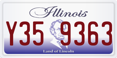 IL license plate Y359363