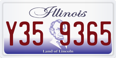 IL license plate Y359365