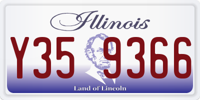 IL license plate Y359366