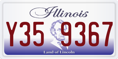 IL license plate Y359367