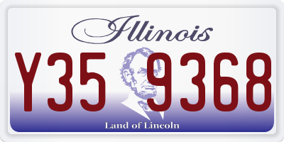 IL license plate Y359368