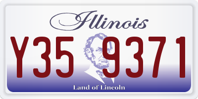 IL license plate Y359371