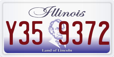 IL license plate Y359372