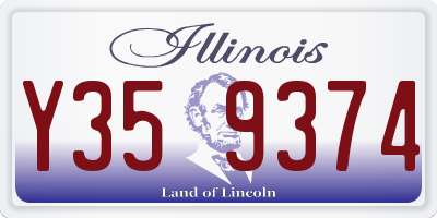 IL license plate Y359374