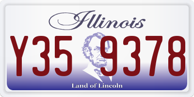 IL license plate Y359378