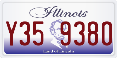 IL license plate Y359380