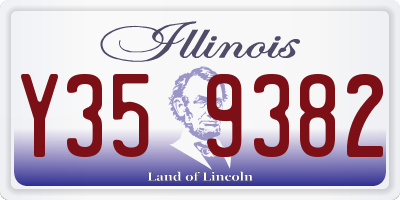 IL license plate Y359382