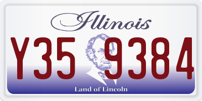 IL license plate Y359384