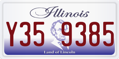 IL license plate Y359385