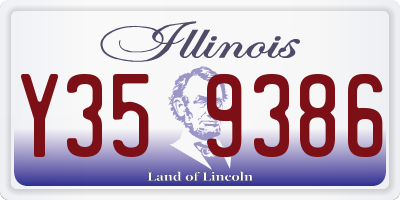 IL license plate Y359386