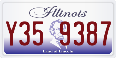 IL license plate Y359387