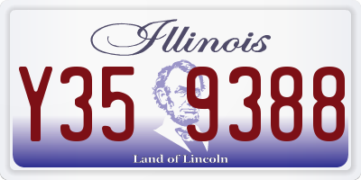IL license plate Y359388
