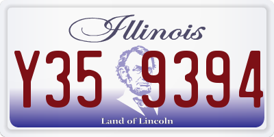 IL license plate Y359394