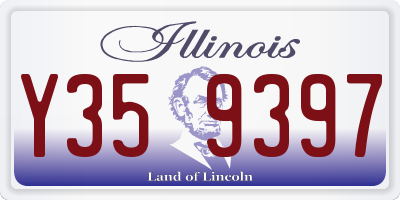 IL license plate Y359397