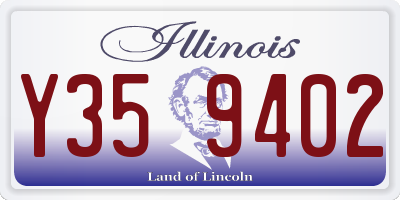 IL license plate Y359402