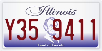 IL license plate Y359411