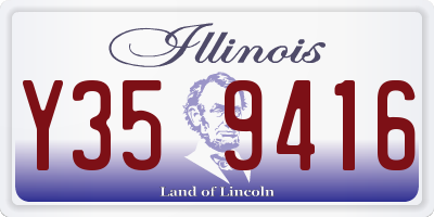 IL license plate Y359416