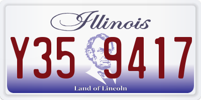 IL license plate Y359417
