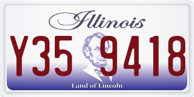 IL license plate Y359418