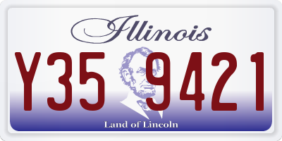 IL license plate Y359421