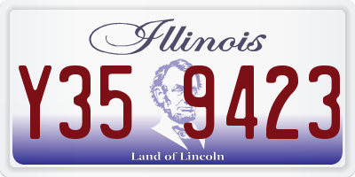 IL license plate Y359423
