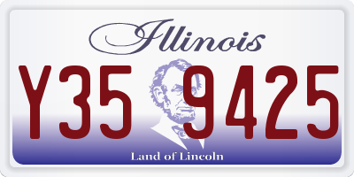 IL license plate Y359425