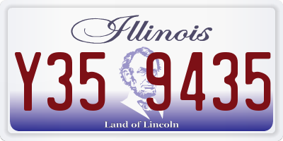 IL license plate Y359435