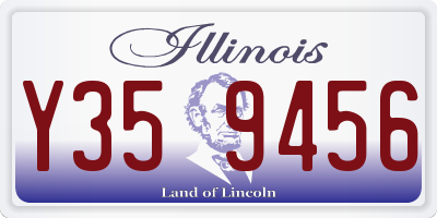 IL license plate Y359456