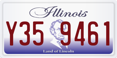 IL license plate Y359461