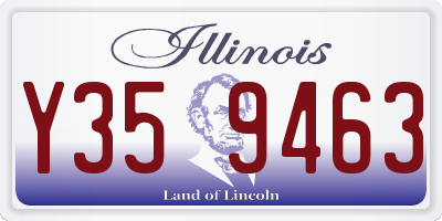 IL license plate Y359463
