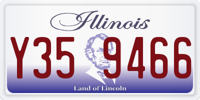 IL license plate Y359466