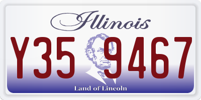 IL license plate Y359467
