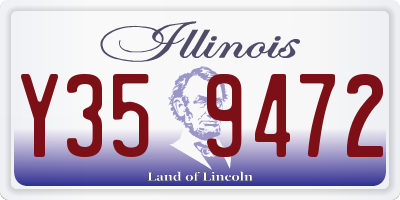 IL license plate Y359472
