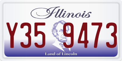 IL license plate Y359473
