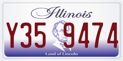 IL license plate Y359474
