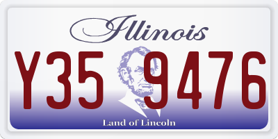 IL license plate Y359476