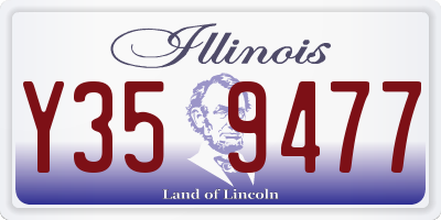 IL license plate Y359477