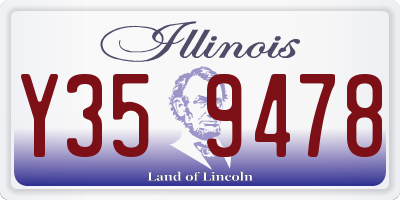 IL license plate Y359478
